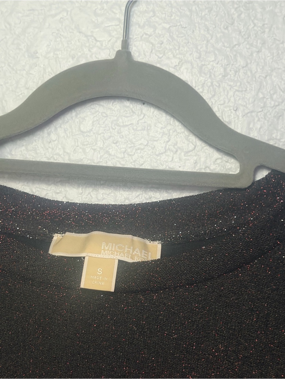 MICHAEL Michael Kors Metallic Plum Short-Sleeve Top - Picture 3 of 6